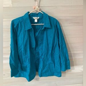 Christopher & Banks Button-Up Women's button up top size XL